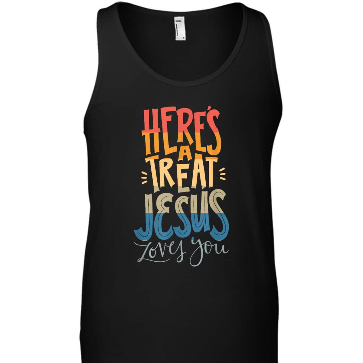 Here's A Treat Jesus Loves You Christian Halloween T-Shirt Here's A Treat Jesus Loves You Christian Halloween T-Shirt