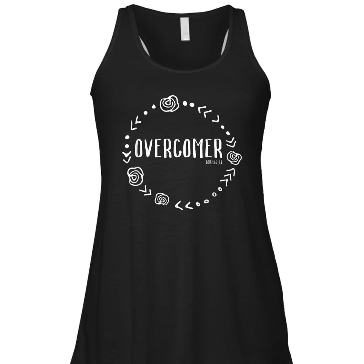 Overcomer Christian Faith John 16:33 Bible Verse Scripture T-Shirt Overcomer Christian Faith John 16:33 Bible Verse Scripture T-Shirt