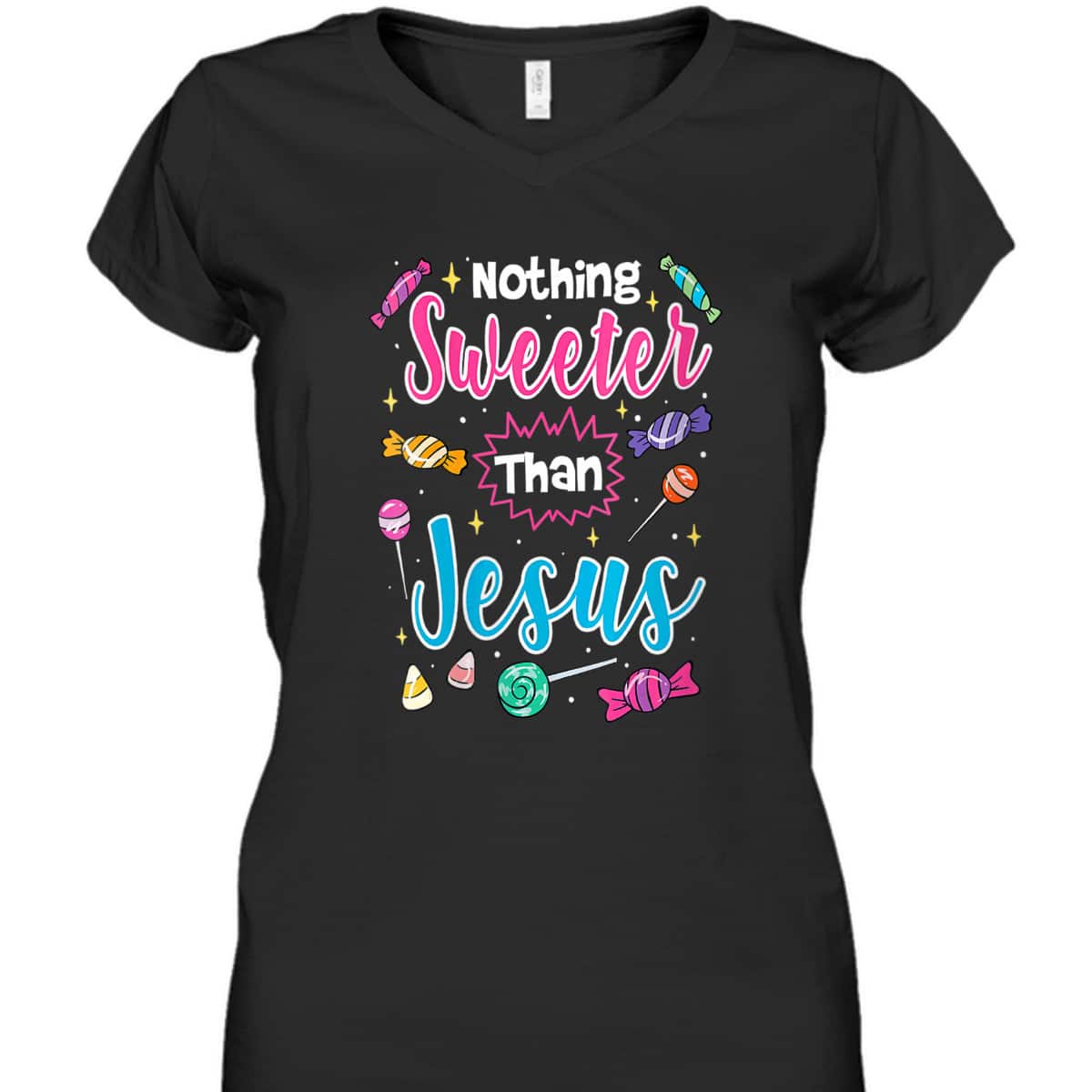 Cute Nothing Sweeter Than Jesus Christian Faith Candy God Halloween T-Shirt Cute Nothing Sweeter Than Jesus Christian Faith Candy God Halloween T-Shirt