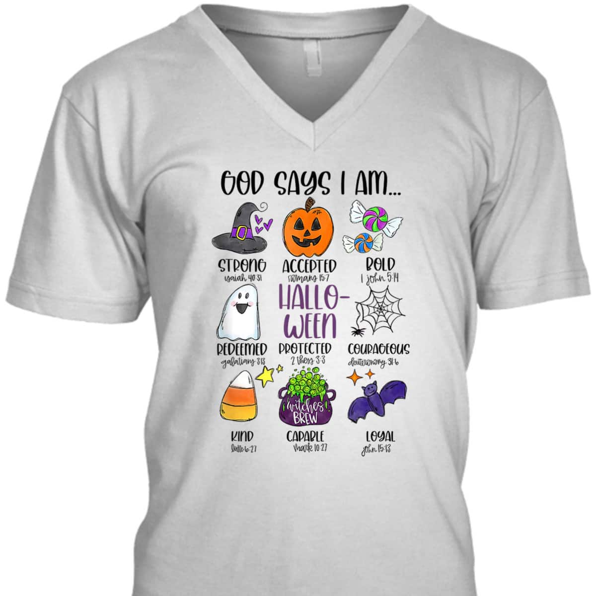 God Says I Am Halloween Christian Jesus Spooky Season T-Shirt God Says I Am Halloween Christian Jesus Spooky Season T-Shirt