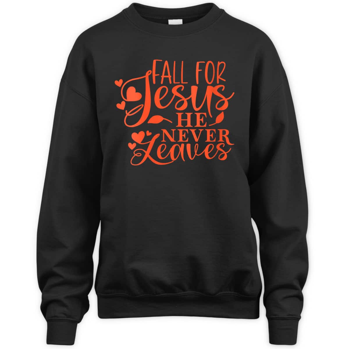 Thanksgiving Halloween T-Shirt Fall For Jesus He Never Leaves Christian Dinner Thanksgiving Halloween T-Shirt Fall For Jesus He Never Leaves Christian Dinner