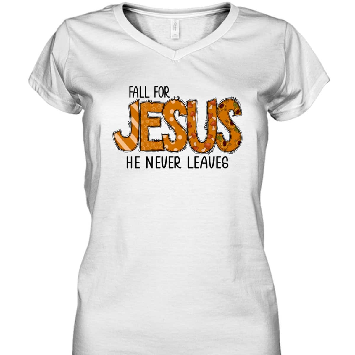 Halloween Thanksgiving Gift Fall For Jesus He Never Leaves Christian Dinner T-Shirt Halloween Thanksgiving Gift Fall For Jesus He Never Leaves Christian Dinner T-Shirt