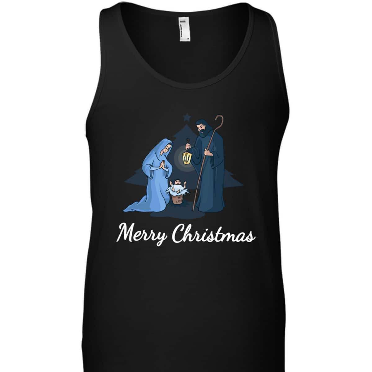 Merry Christmas And Nativity Scene Christian Faith Holiday T-Shirt Merry Christmas And Nativity Scene Christian Faith Holiday T-Shirt