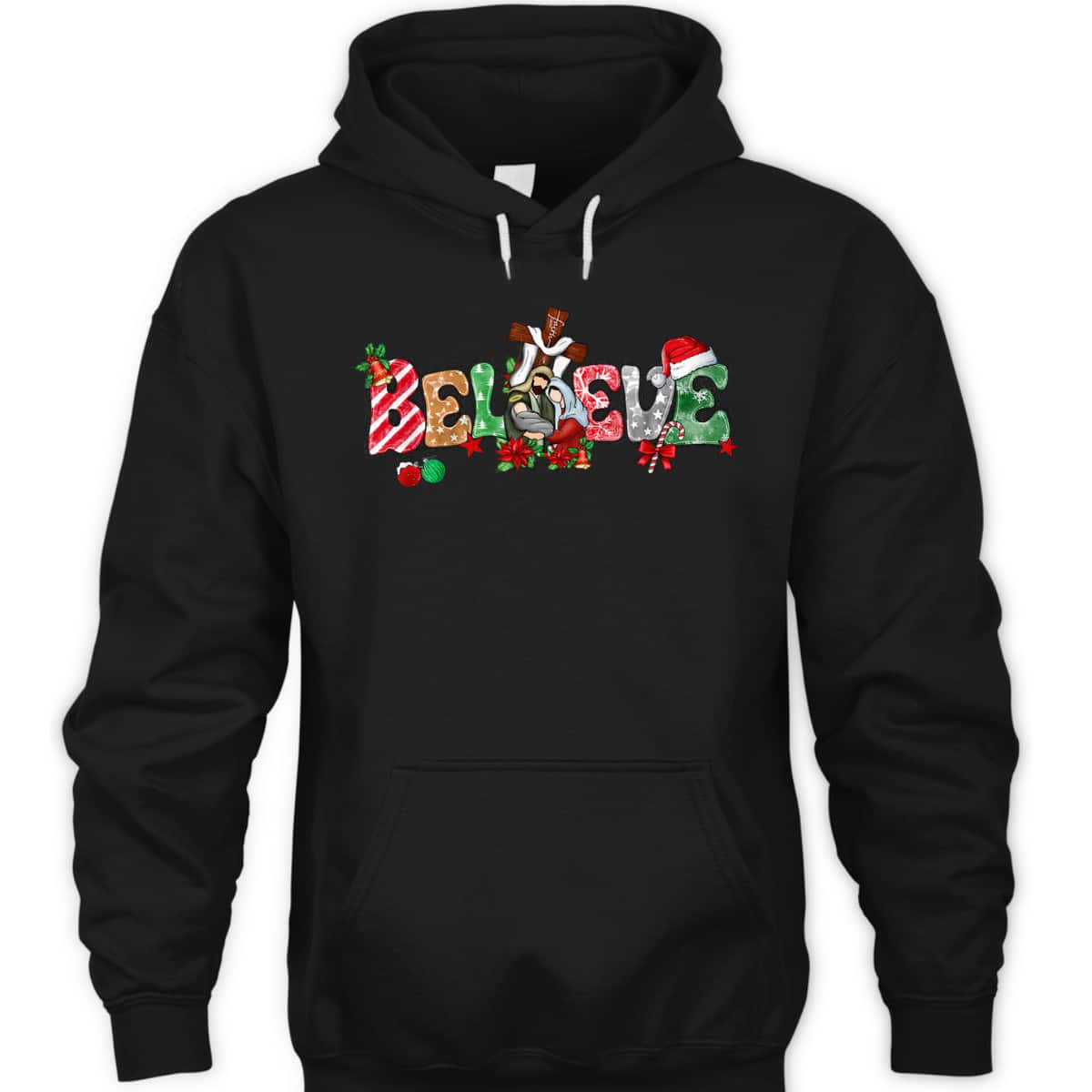 Christmas Believe Jesus Christian Xmas Jesus Family Faith T-Shirt Christmas Believe Jesus Christian Xmas Jesus Family Faith T-Shirt