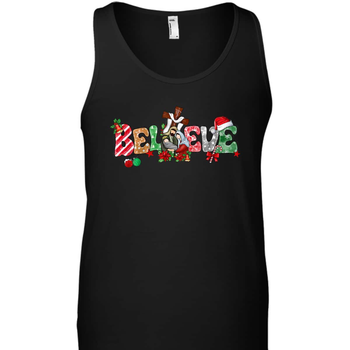 Christmas Believe Jesus Christian Xmas Jesus Family Faith T-Shirt Christmas Believe Jesus Christian Xmas Jesus Family Faith T-Shirt