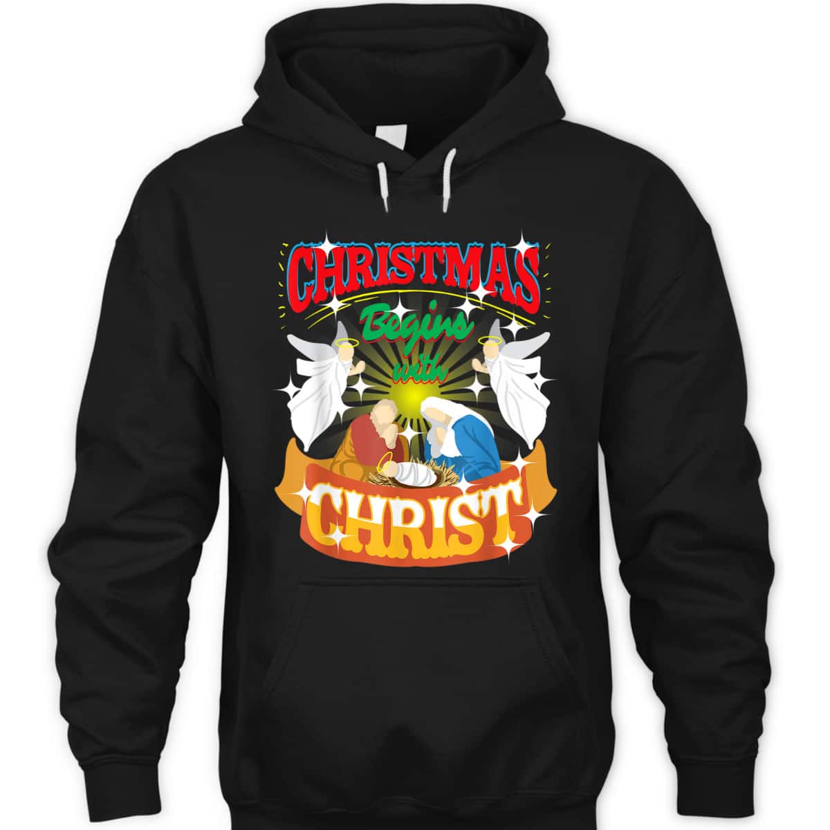 Christmas Begins With Christ Christian Jesus Xmas T-Shirt Christmas Begins With Christ Christian Jesus Xmas T-Shirt