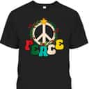 Christmas Peace Sign Peace Christmas T-Shirt