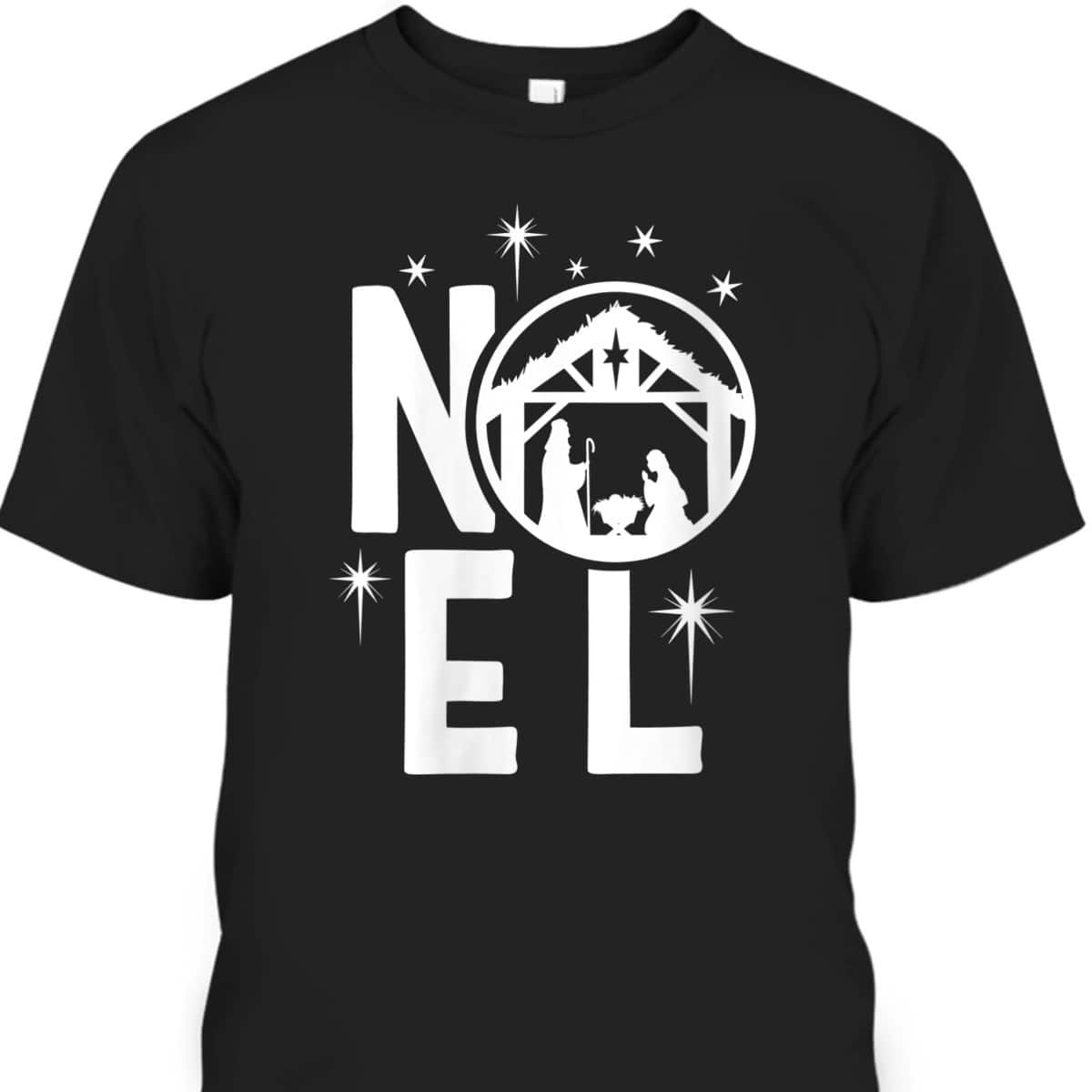Noel Manger Religious Christmas Nativity Christian T-Shirt
