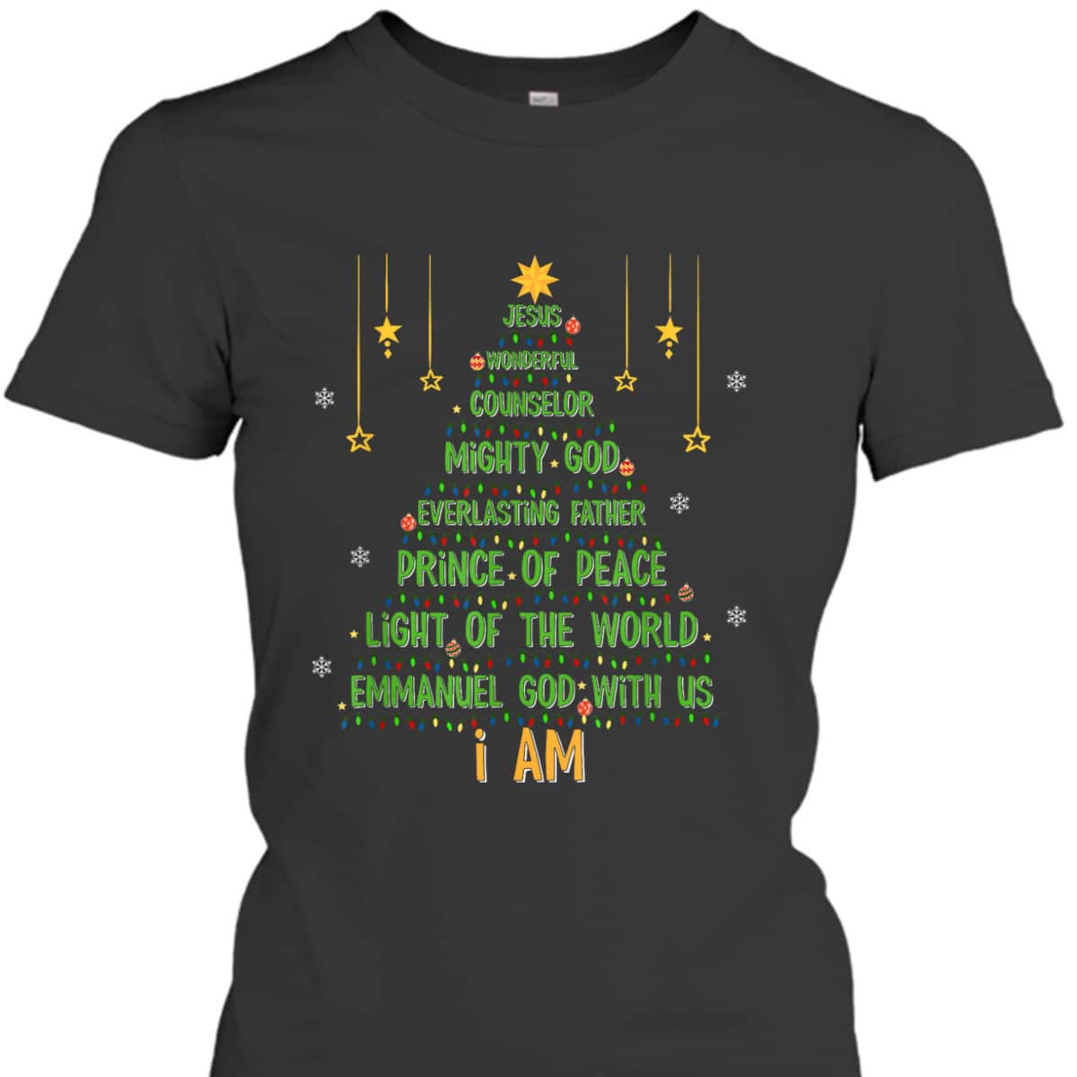 Christmas Tree Jesus Christian Bible Faith Holiday Season T-Shirt Christmas Tree Jesus Christian Bible Faith Holiday Season T-Shirt