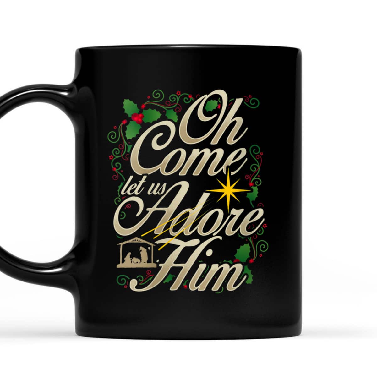 Oh Come Let Us Adore Him Nativity Christmas Religious Jesus T-Shirt Oh Come Let Us Adore Him Nativity Christmas Religious Jesus T-Shirt