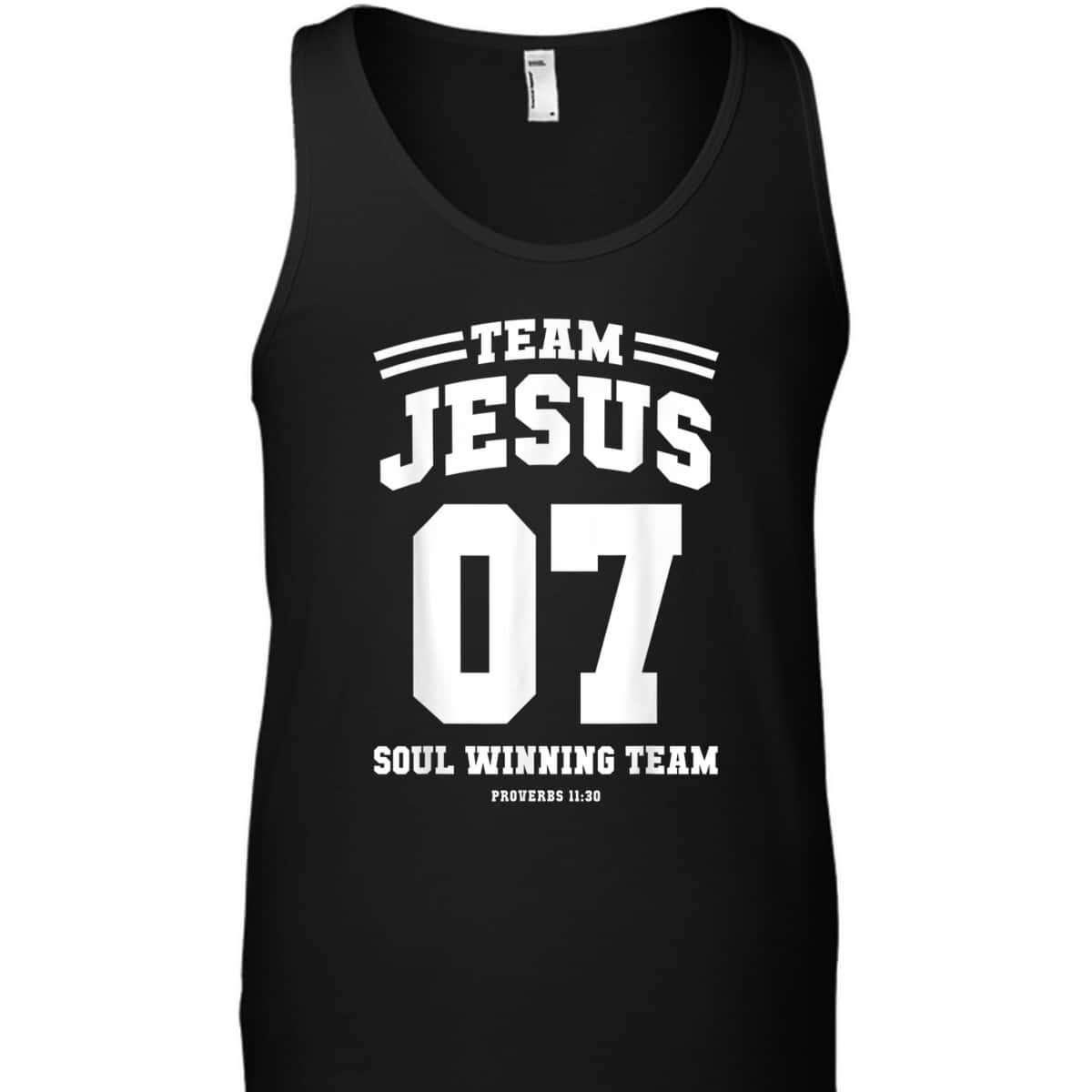 Christian T-Shirt Team Jesus 7 Soul Winning Team Christmas Christian T-Shirt Team Jesus 7 Soul Winning Team Christmas