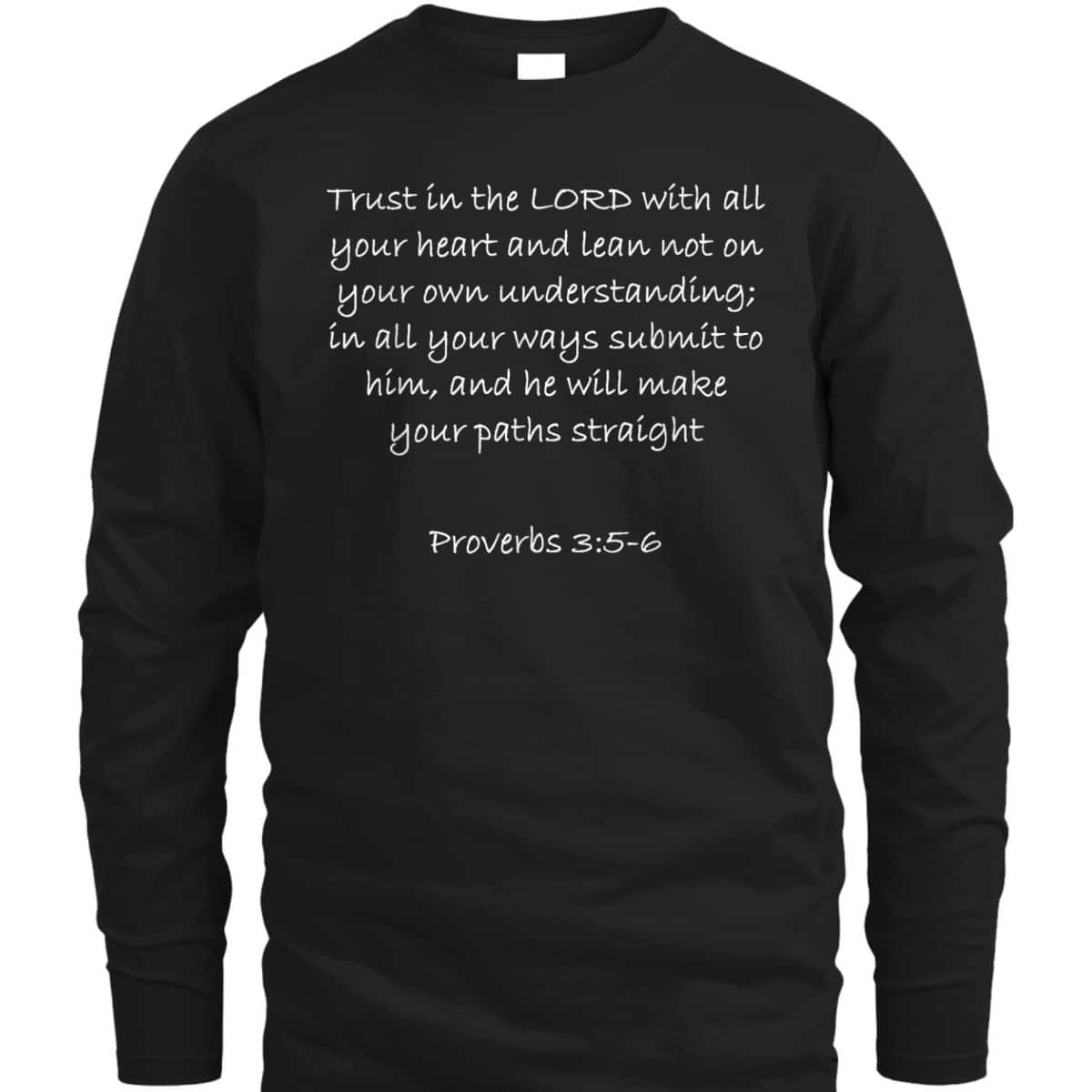 Proverbs 35-6 Bible Verse Christian Faith T-Shirt Proverbs 35-6 Bible Verse Christian Faith T-Shirt
