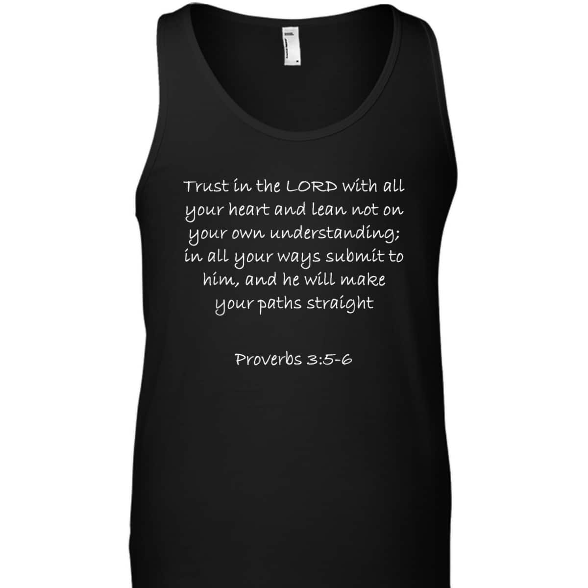 Proverbs 35-6 Bible Verse Christian Faith T-Shirt Proverbs 35-6 Bible Verse Christian Faith T-Shirt