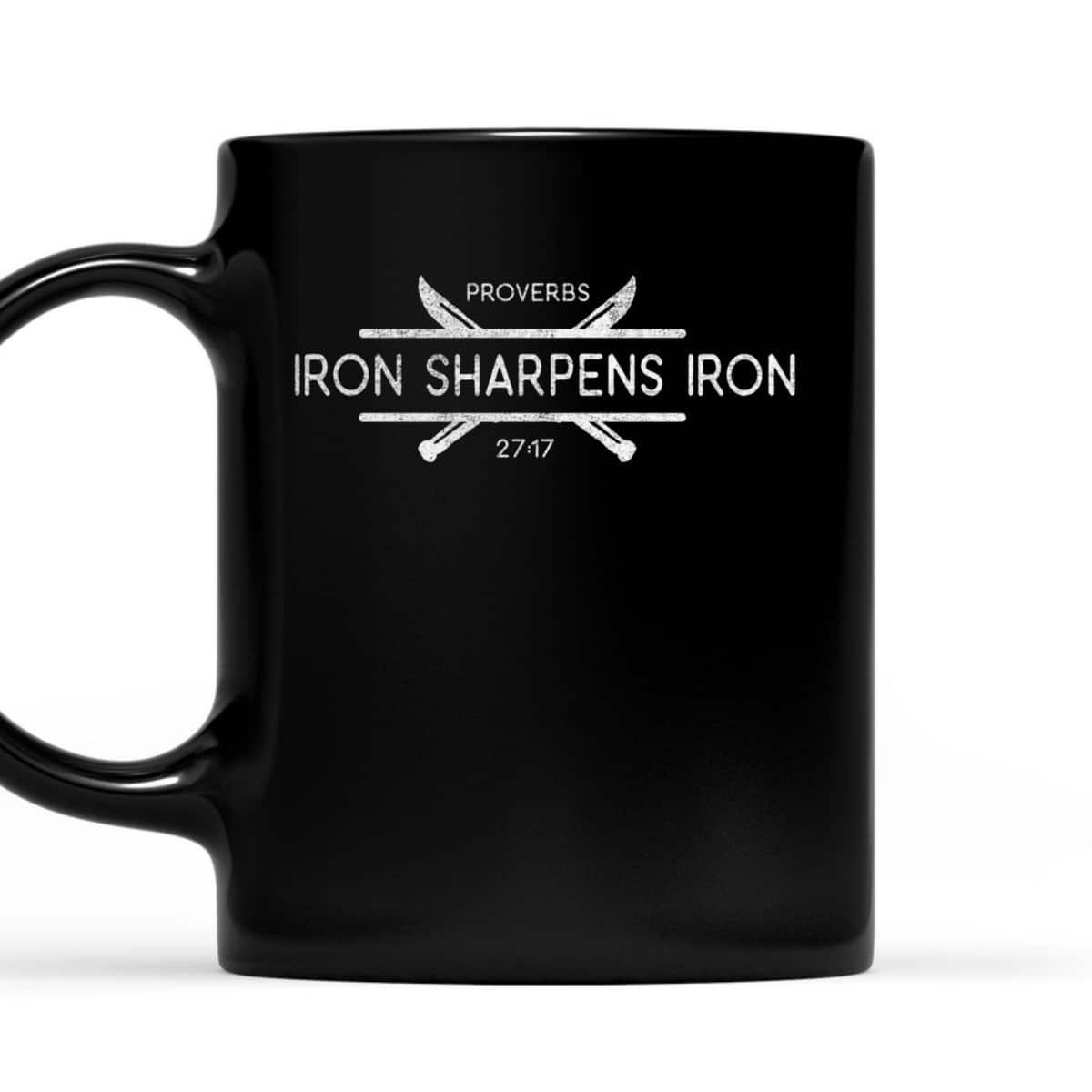 Christian Iron Sharpens Iron Bible Verse T-Shirt