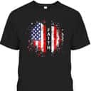 Love In Faith American Faith Graphic Christian US Flag T-Shirt Love In Faith American Faith Graphic Christian US Flag T-Shirt