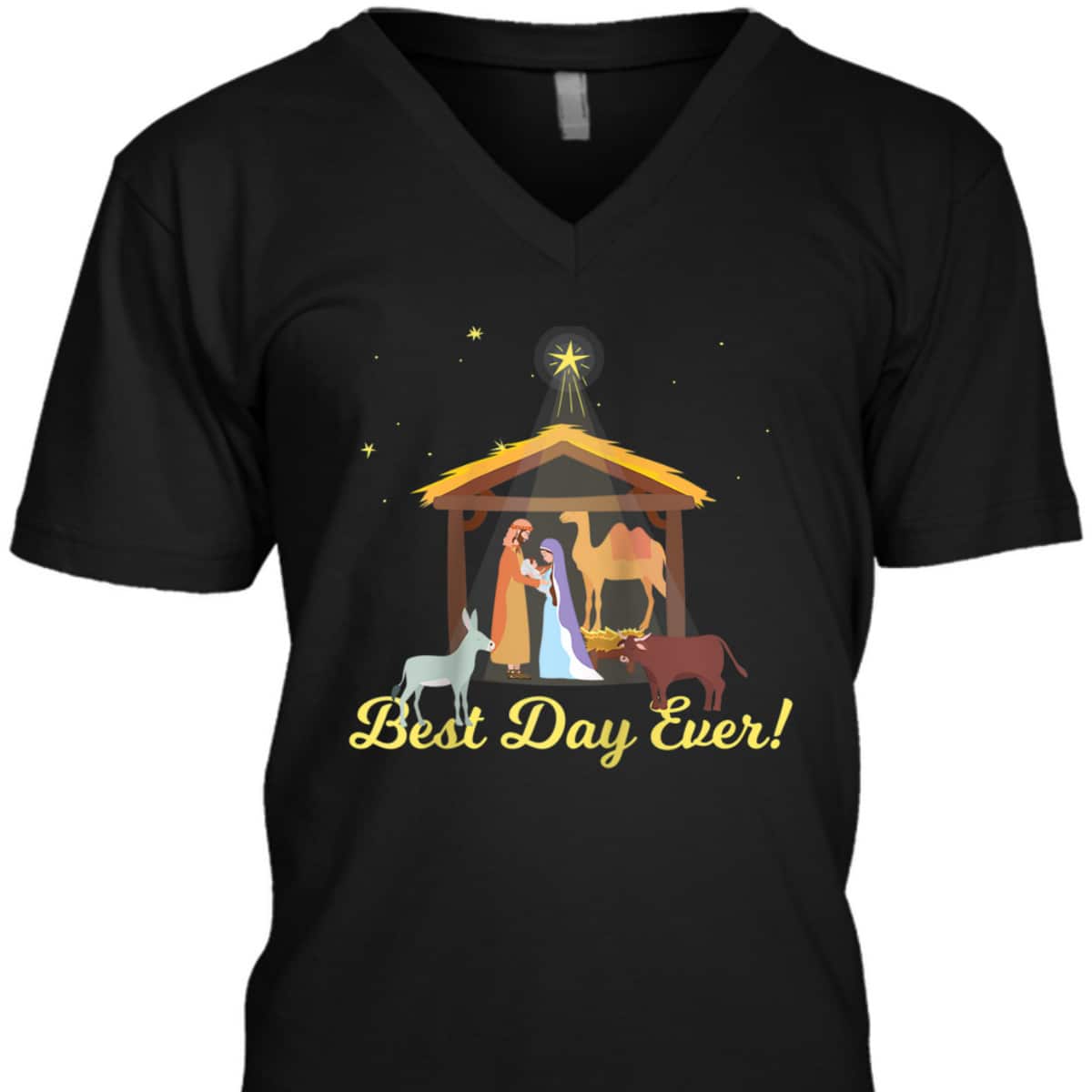 Best Day Ever Christmas Advent Nativity Scene North Star T-Shirt Best Day Ever Christmas Advent Nativity Scene North Star T-Shirt