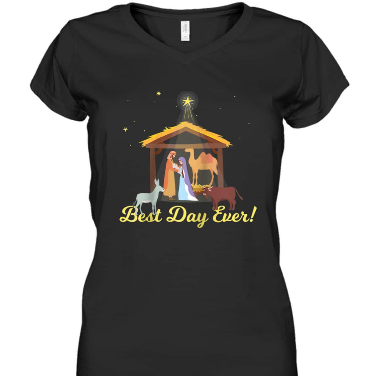 Best Day Ever Christmas Advent Nativity Scene North Star T-Shirt Best Day Ever Christmas Advent Nativity Scene North Star T-Shirt
