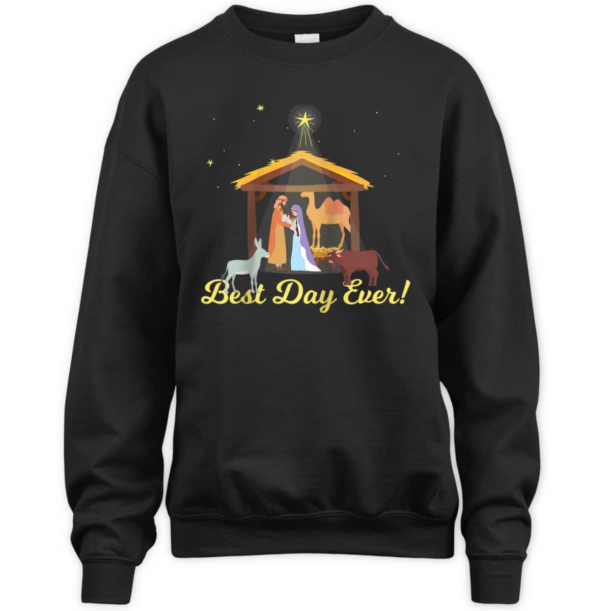 Best Day Ever Christmas Advent Nativity Scene North Star T-Shirt Best Day Ever Christmas Advent Nativity Scene North Star T-Shirt