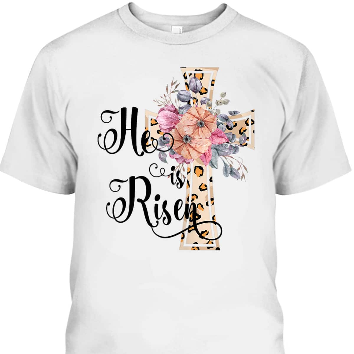 He Is Risen Cute Christian Gift Jesus Easter Day T-Shirt