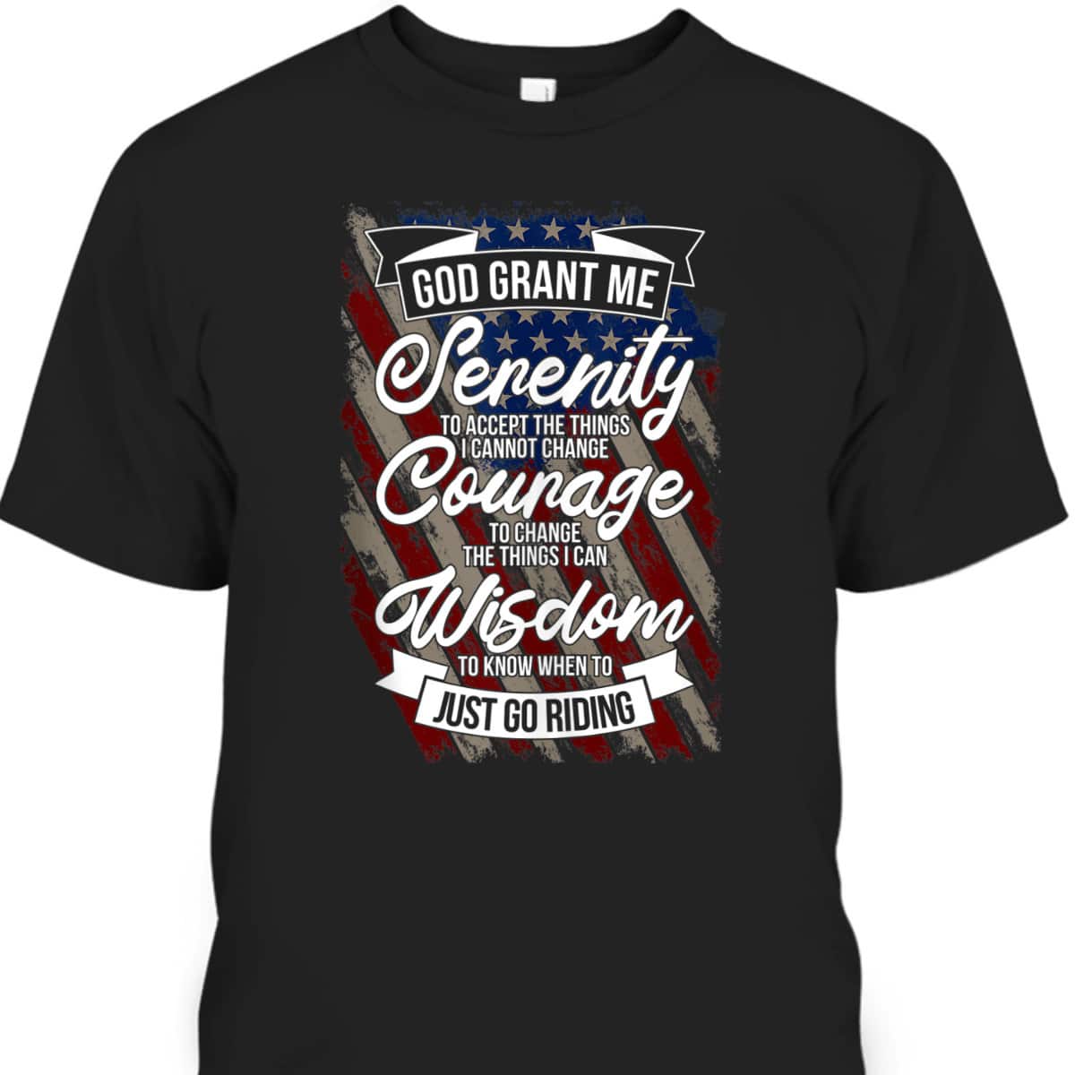 Biker's Prayer Christian American Riding Motorcycles T-Shirt Biker's Prayer Christian American Riding Motorcycles T-Shirt
