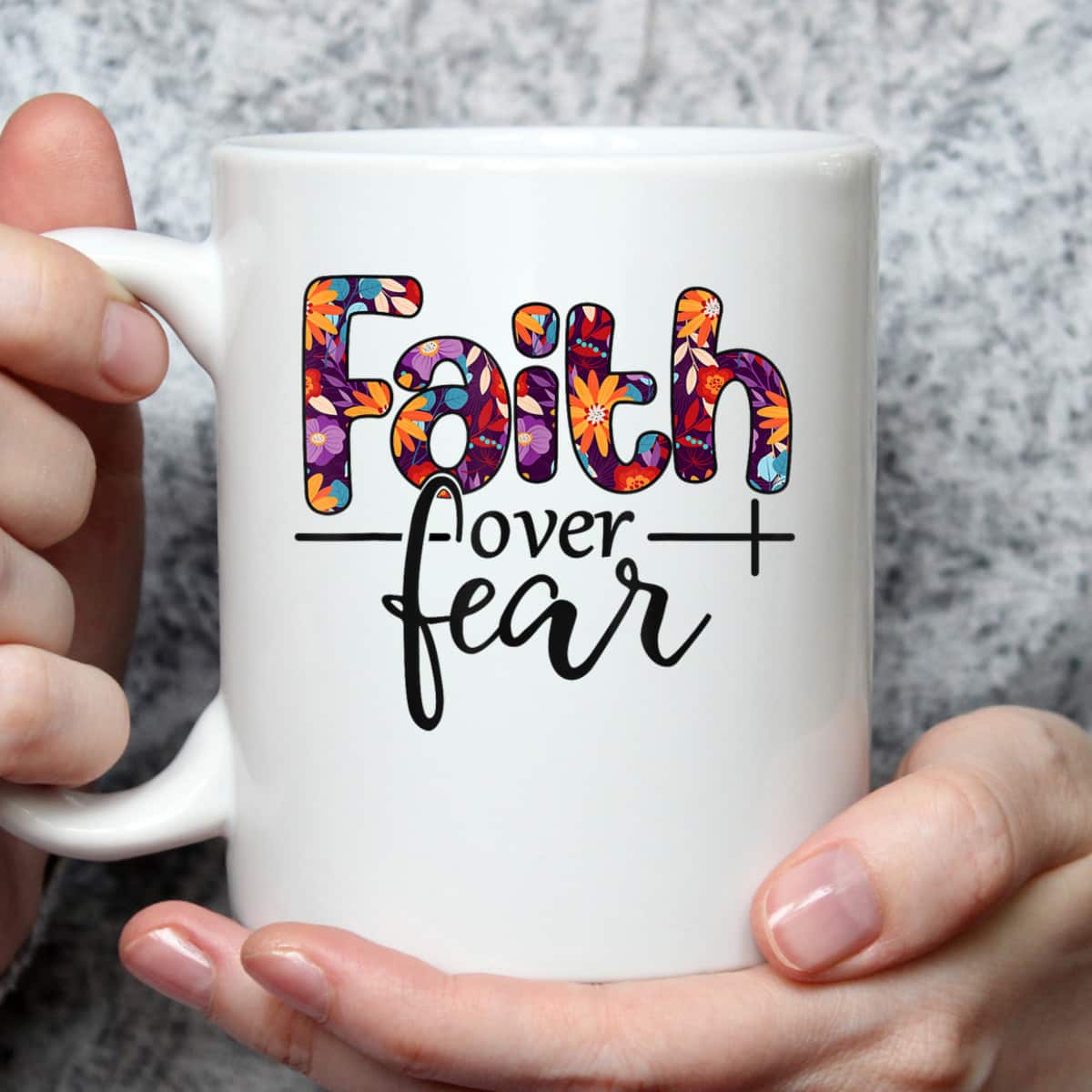 Christian Faith Over Fear Bible Verse Religious T-Shirt Christian Faith Over Fear Bible Verse Religious T-Shirt