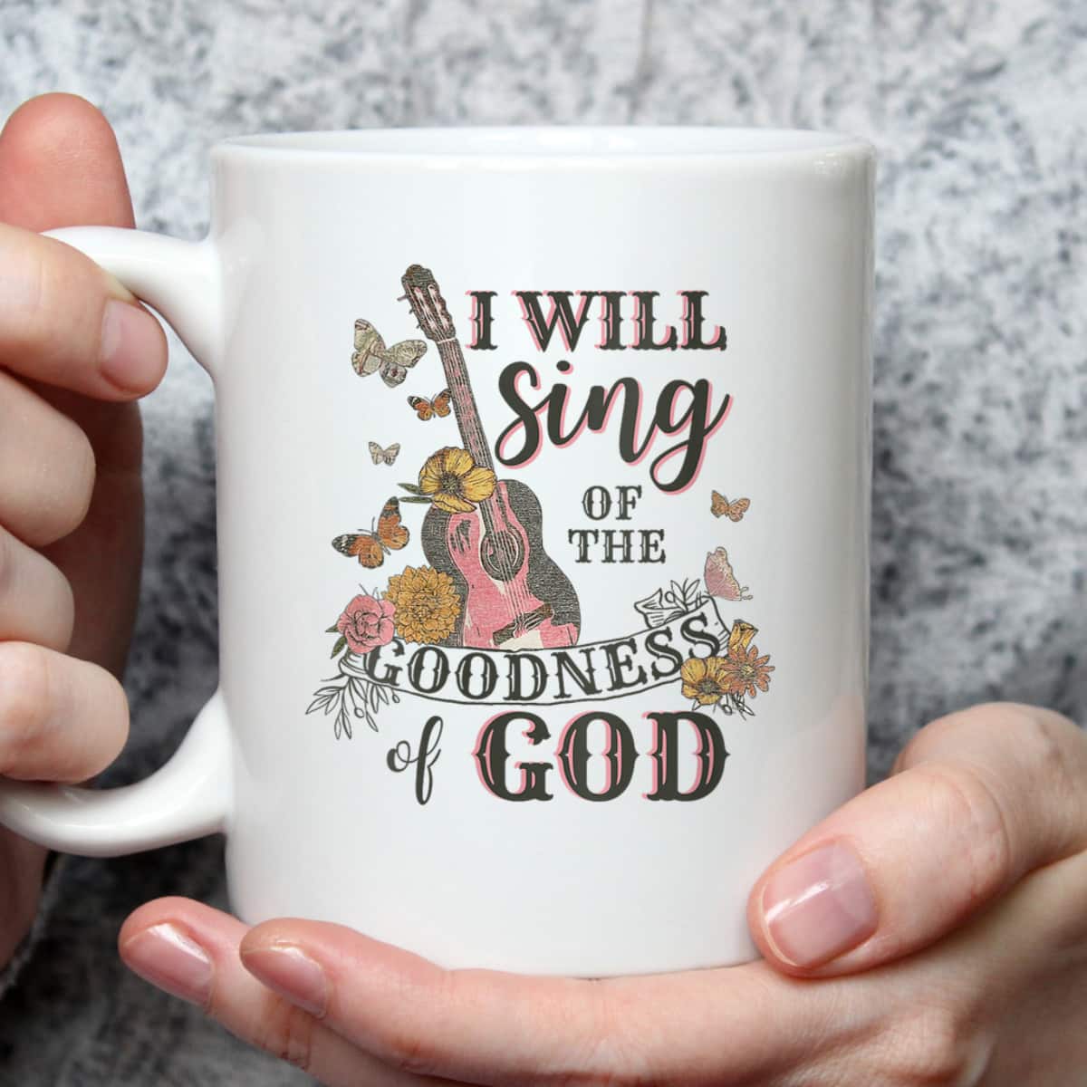 I Will Sing Of The Goodness God Christian Guitarist T-Shirt I Will Sing Of The Goodness God Christian Guitarist T-Shirt