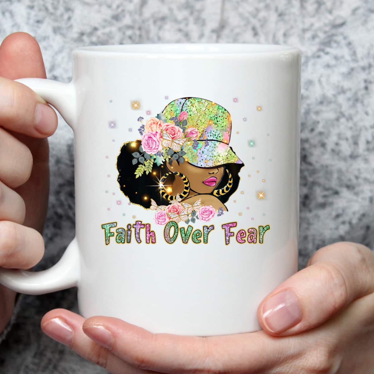 Black Woman Afro Melanin Faith Christian African American T-Shirt Black Woman Afro Melanin Faith Christian African American T-Shirt