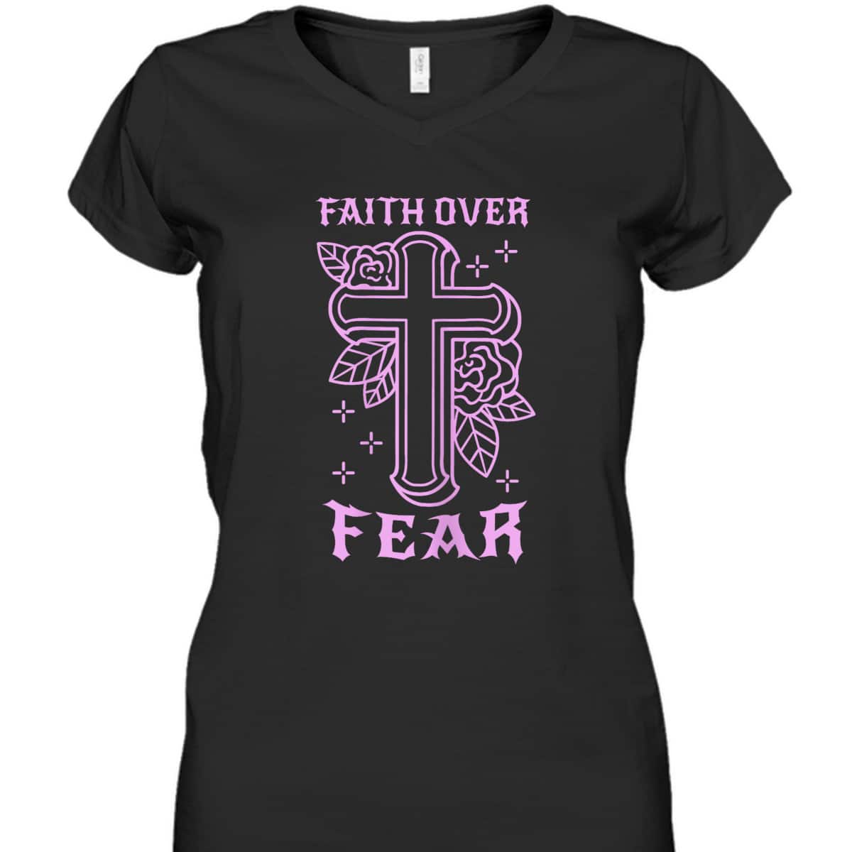 Faith Over Fear Tattooed Christian Tattoo Bible Religious T-Shirt Faith Over Fear Tattooed Christian Tattoo Bible Religious T-Shirt