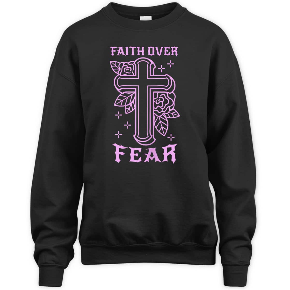 Faith Over Fear Tattooed Christian Tattoo Bible Religious T-Shirt Faith Over Fear Tattooed Christian Tattoo Bible Religious T-Shirt