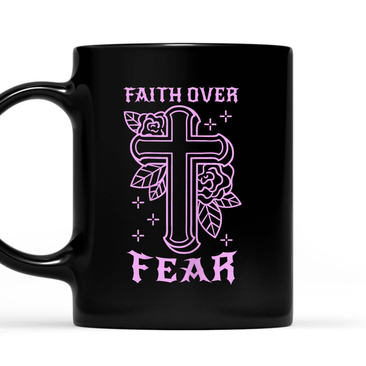 Faith Over Fear Tattooed Christian Tattoo Bible Religious T-Shirt Faith Over Fear Tattooed Christian Tattoo Bible Religious T-Shirt