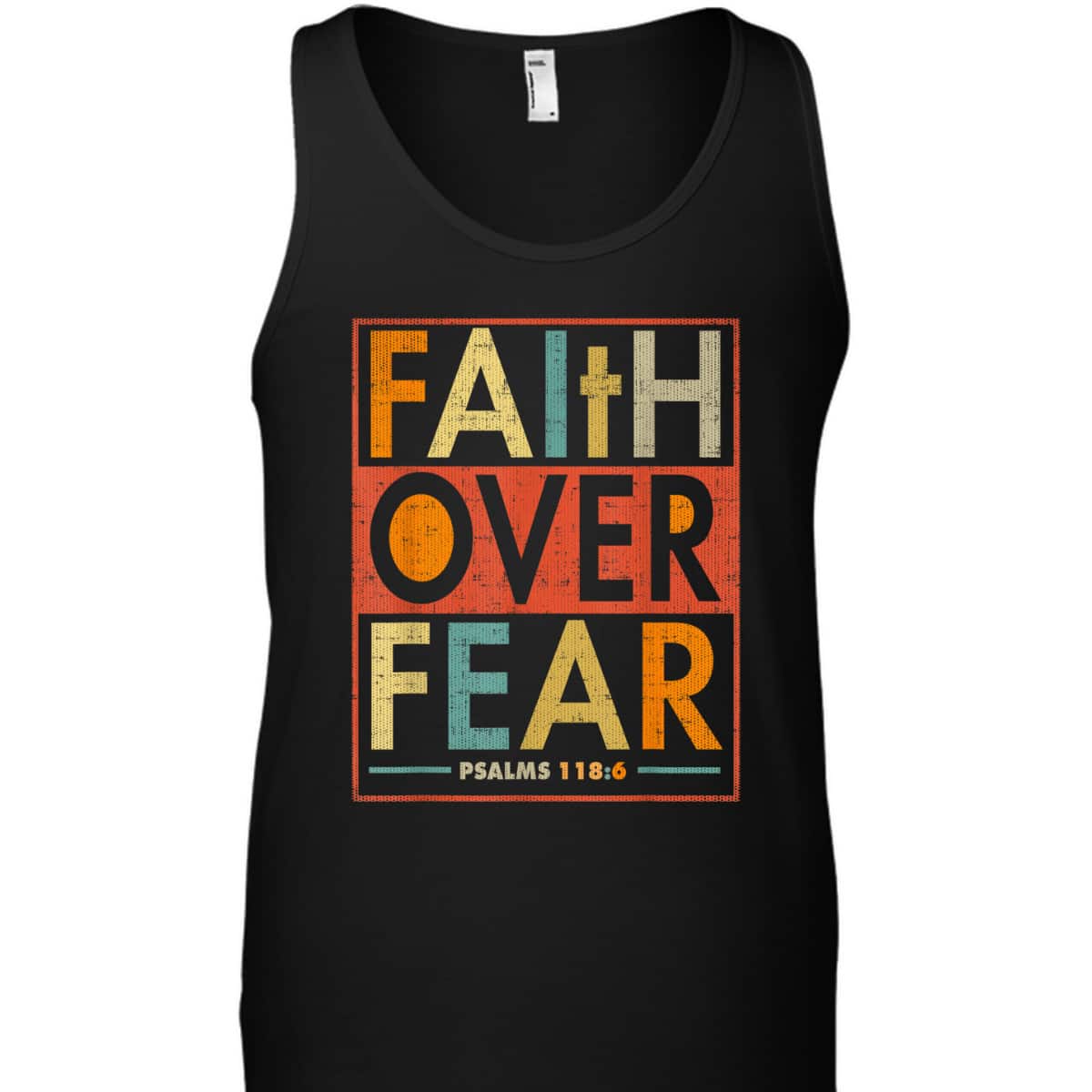 Faith Over Fear Vintage Retro Christian Gift Bible Verse T-Shirt Faith Over Fear Vintage Retro Christian Gift Bible Verse T-Shirt