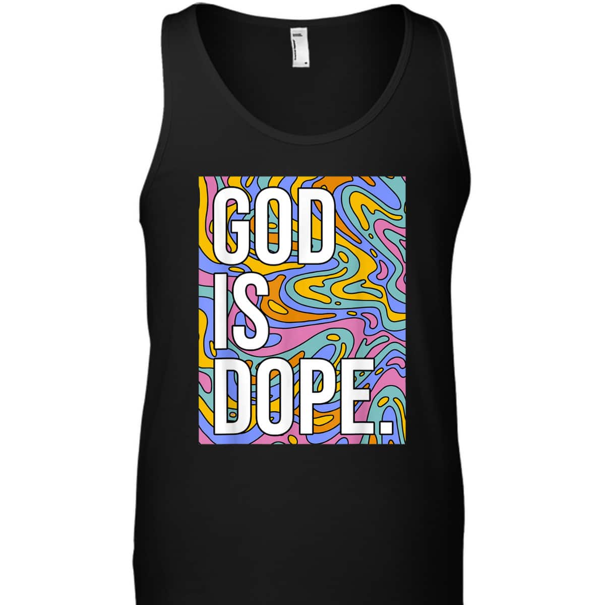 God Is Dope In Trippy Christian Religious T-Shirt God Is Dope In Trippy Christian Religious T-Shirt