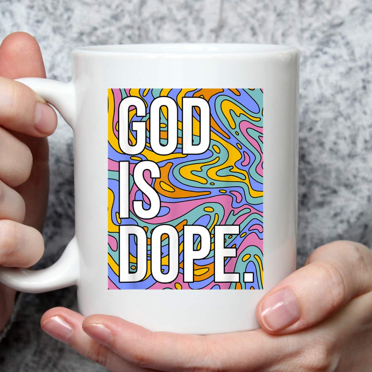 God Is Dope In Trippy Christian Religious T-Shirt God Is Dope In Trippy Christian Religious T-Shirt
