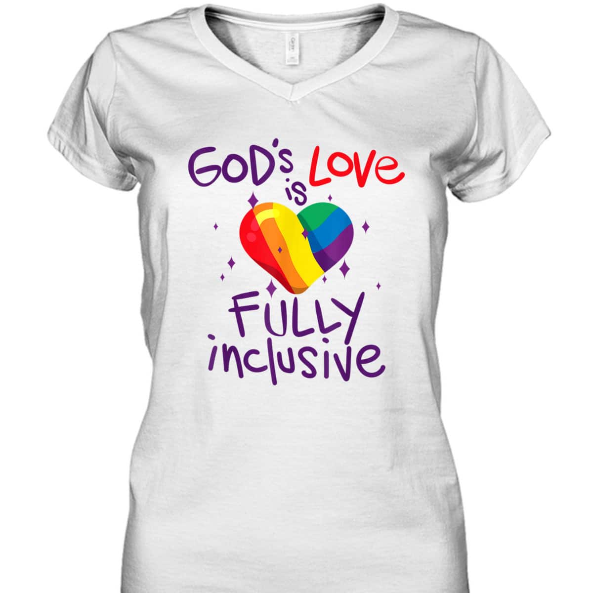 God's Love Is Fully Inclusive Gay Pride LGBT T-Shirt God's Love Is Fully Inclusive Gay Pride LGBT T-Shirt
