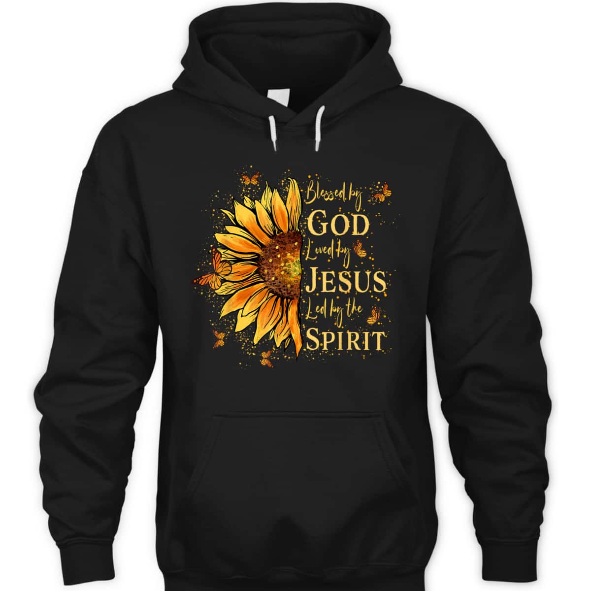 Blessed By God Loved By Jesus Sunflower T-Shirt Blessed By God Loved By Jesus Sunflower T-Shirt
