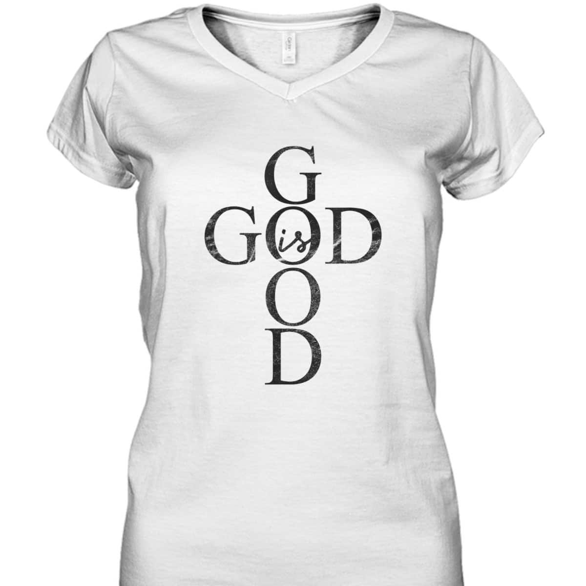 God Is Good Cross Dark Christian Religious T-Shirt God Is Good Cross Dark Christian Religious T-Shirt