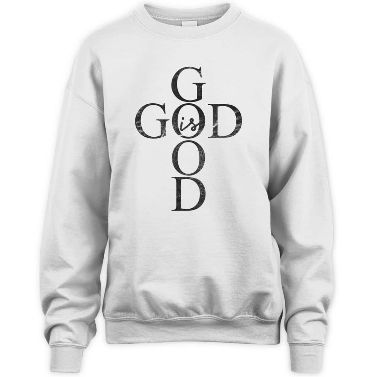 God Is Good Cross Dark Christian Religious T-Shirt God Is Good Cross Dark Christian Religious T-Shirt