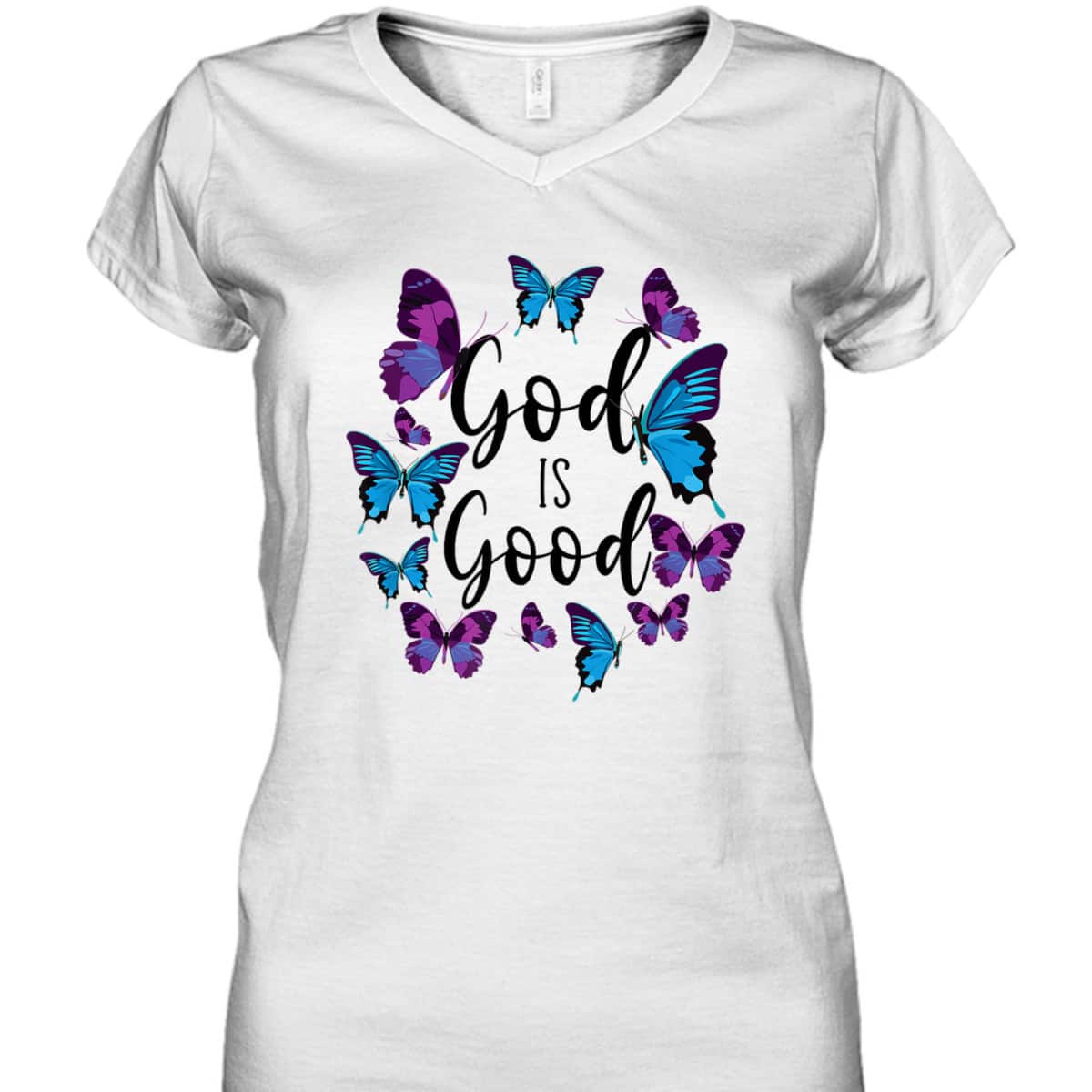 Christian Bible Verse Quote Butterfly God Is Good T-Shirt Christian Bible Verse Quote Butterfly God Is Good T-Shirt