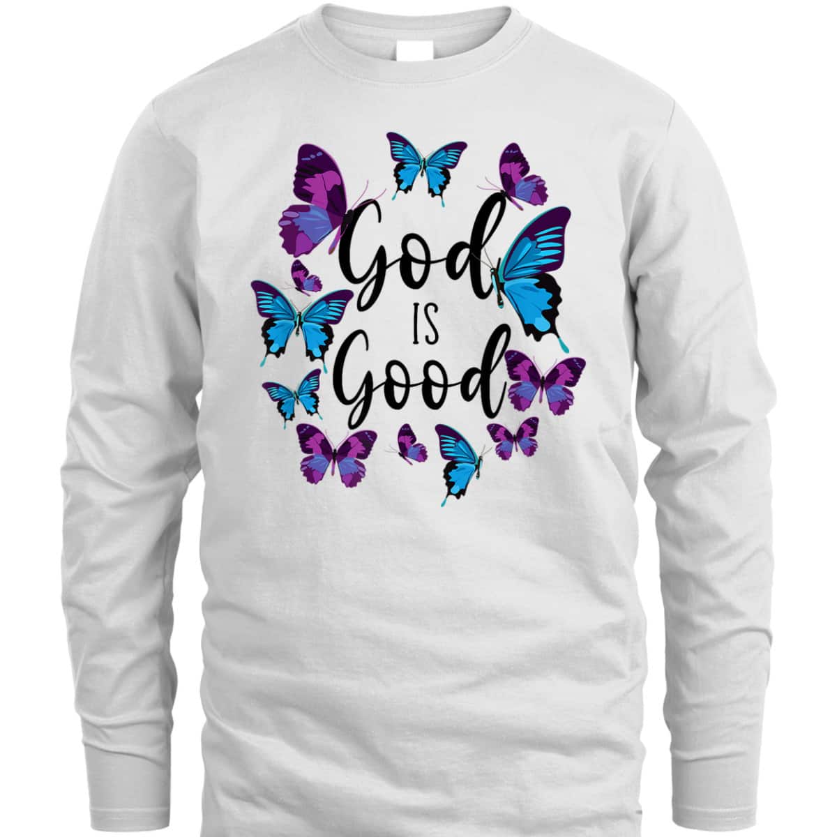 Christian Bible Verse Quote Butterfly God Is Good T-Shirt Christian Bible Verse Quote Butterfly God Is Good T-Shirt