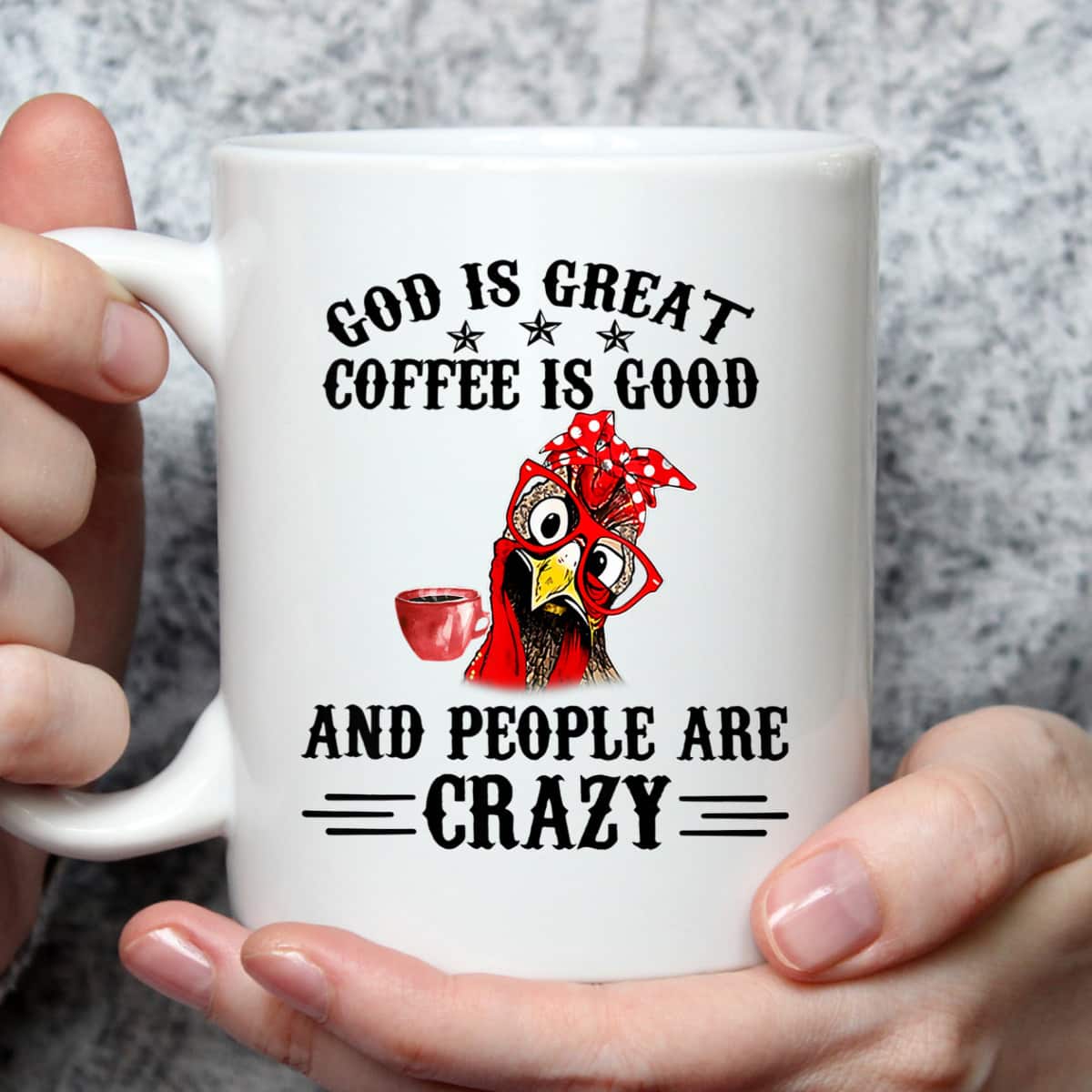 God Is Great Coffee Is Good And People Are Crazy T-Shirt God Is Great Coffee Is Good And People Are Crazy T-Shirt