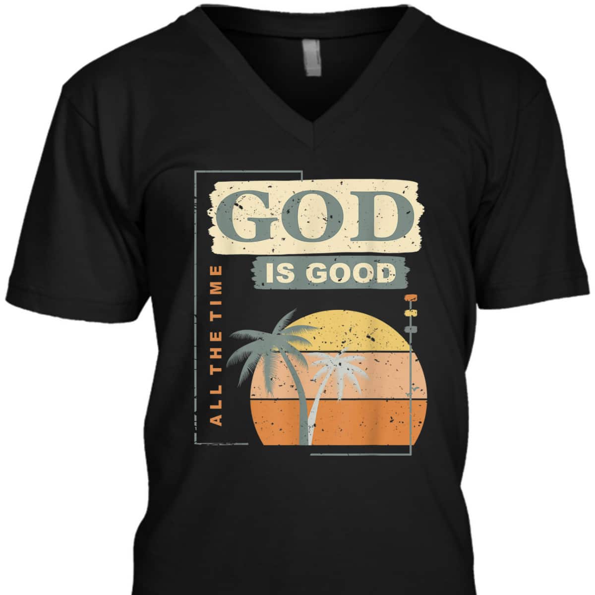 Cool Retro Christian Saying God Is Good All The Time T-Shirt Cool Retro Christian Saying God Is Good All The Time T-Shirt