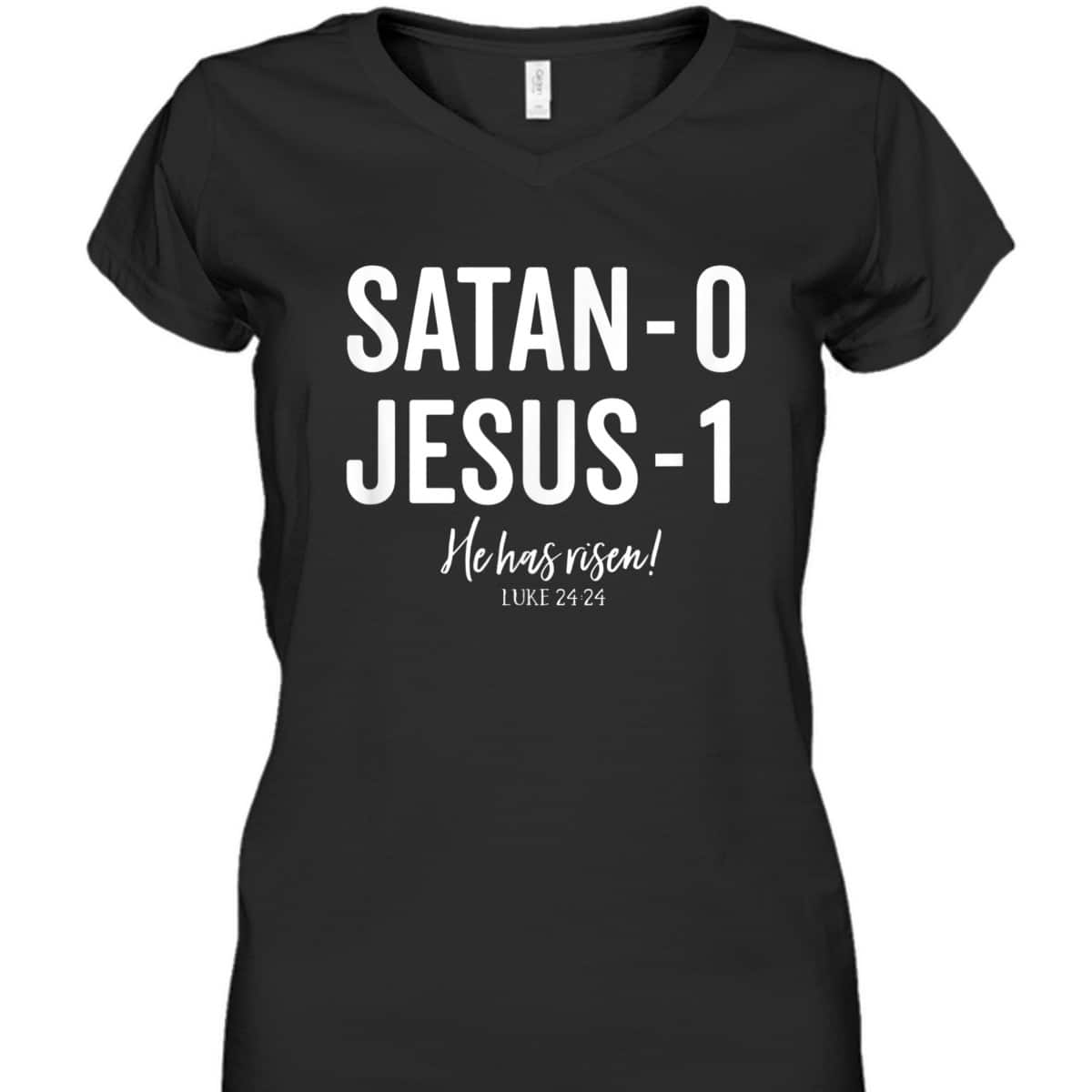Jesus Has Risen Defeated Satan Cute Christian Worship T-Shirt Jesus Has Risen Defeated Satan Cute Christian Worship T-Shirt