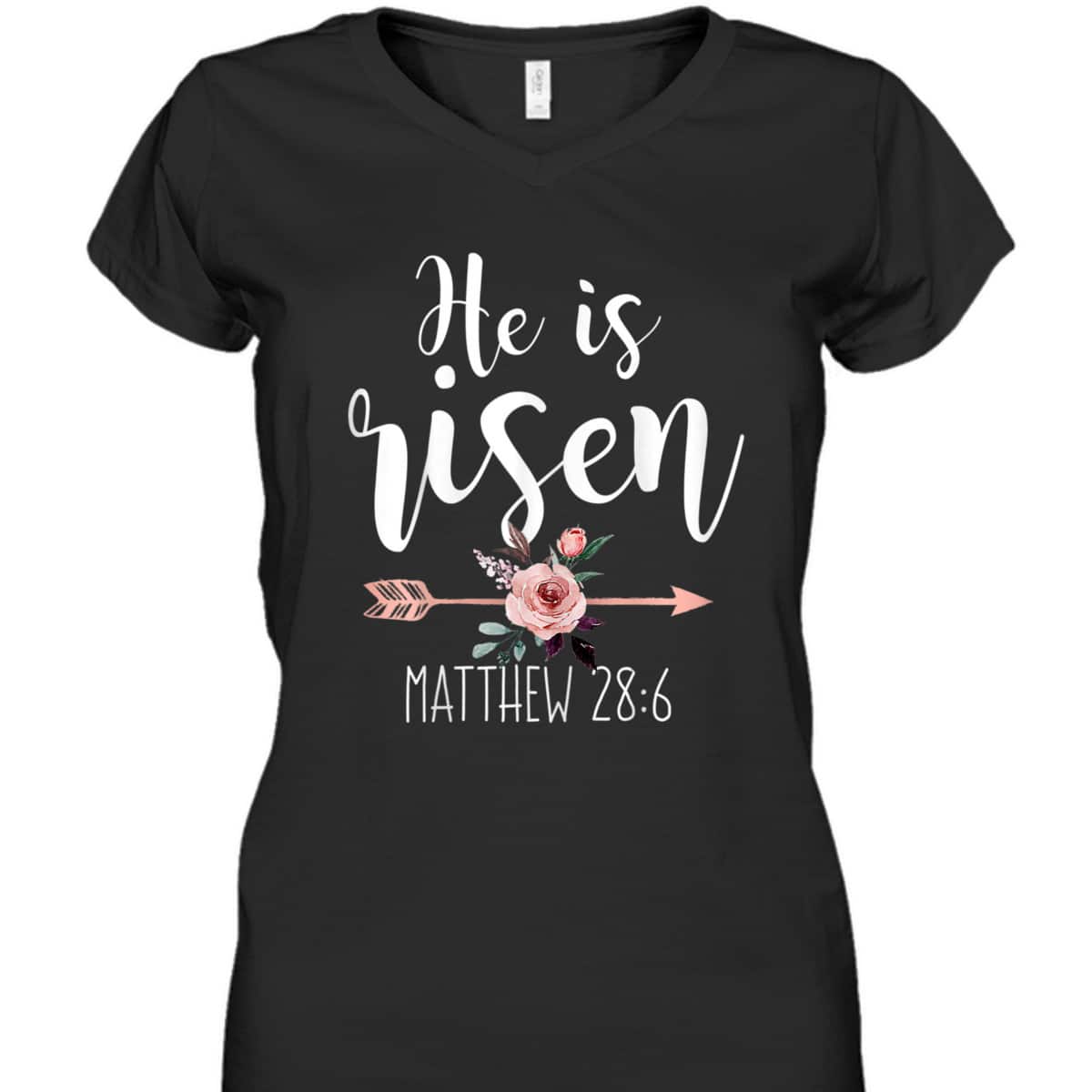 He Is Risen Floral Arrow Easter Day Christian Bible Verse T-Shirt He Is Risen Floral Arrow Easter Day Christian Bible Verse T-Shirt