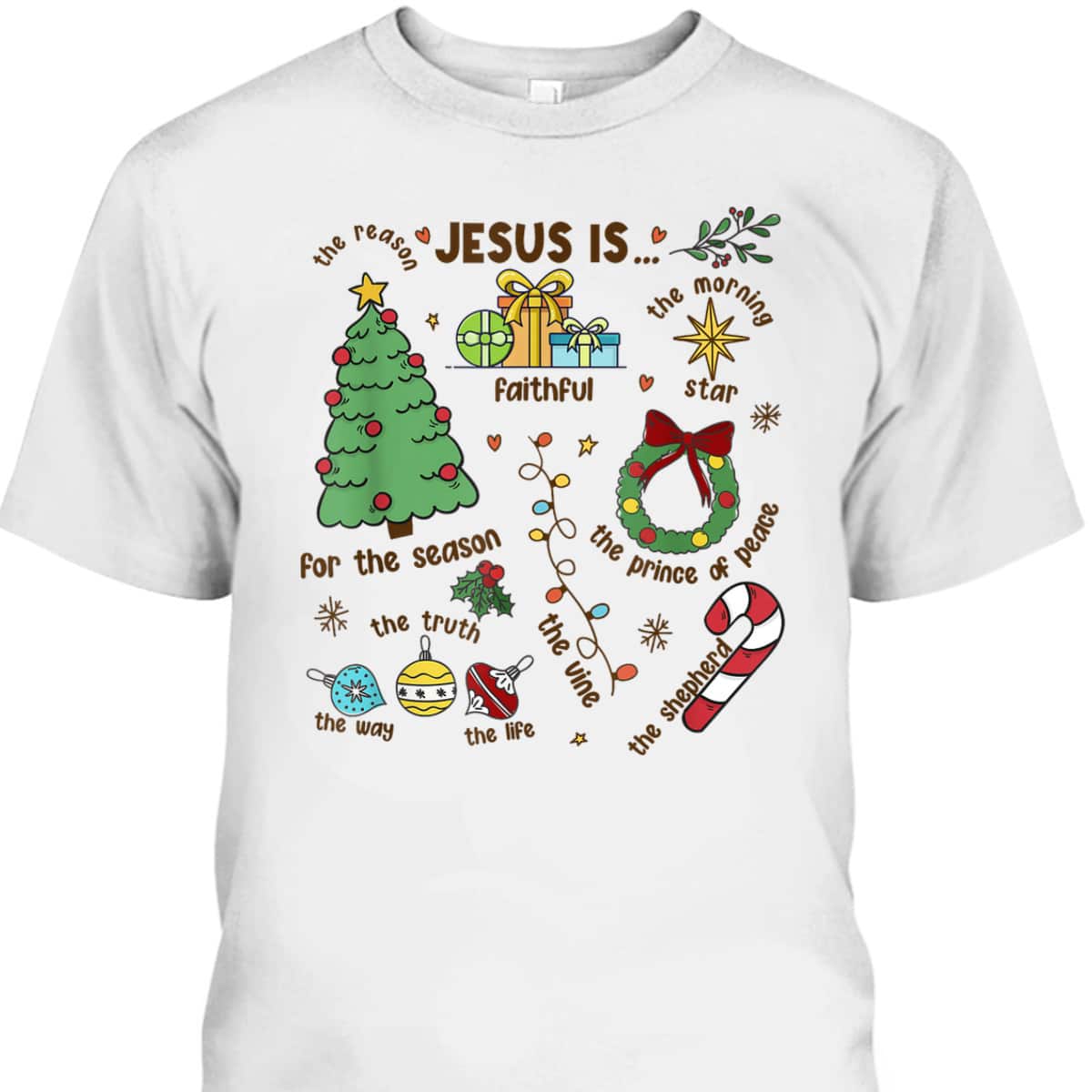Christmas Jesus Is The Reason For The Season Christian Faith T-Shirt