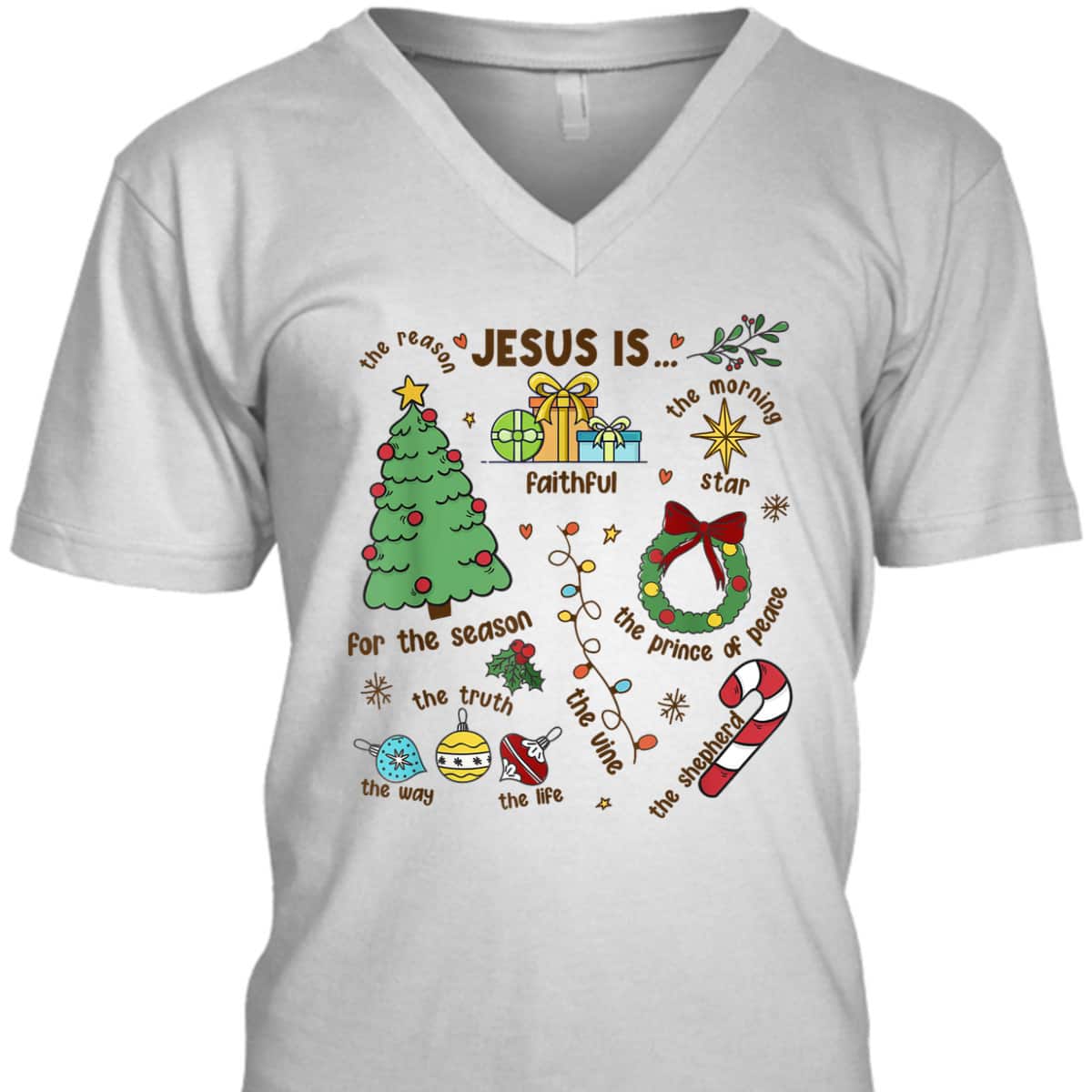 Christmas Jesus Is The Reason For The Season Christian Faith T-Shirt Christmas Jesus Is The Reason For The Season Christian Faith T-Shirt