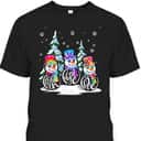 Faith Hope Love Snowman Christmas Hippie Tide Dye Christian T-Shirt