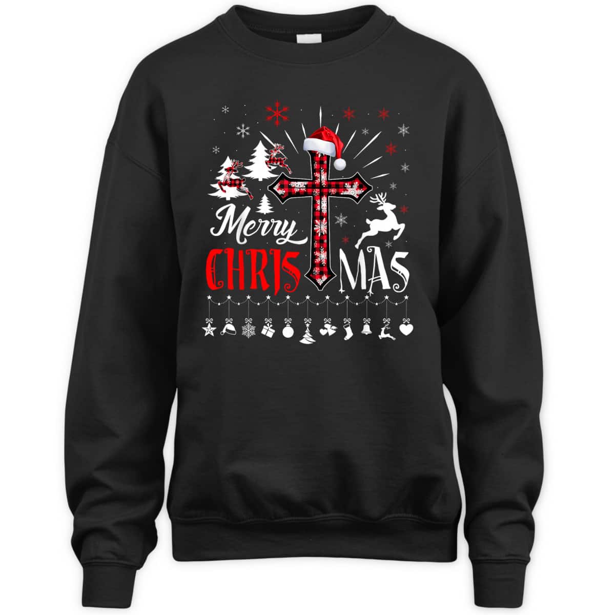 Merry Christmas Cross Christian Plaid Buffalo Xmas Cross T-Shirt Merry Christmas Cross Christian Plaid Buffalo Xmas Cross T-Shirt