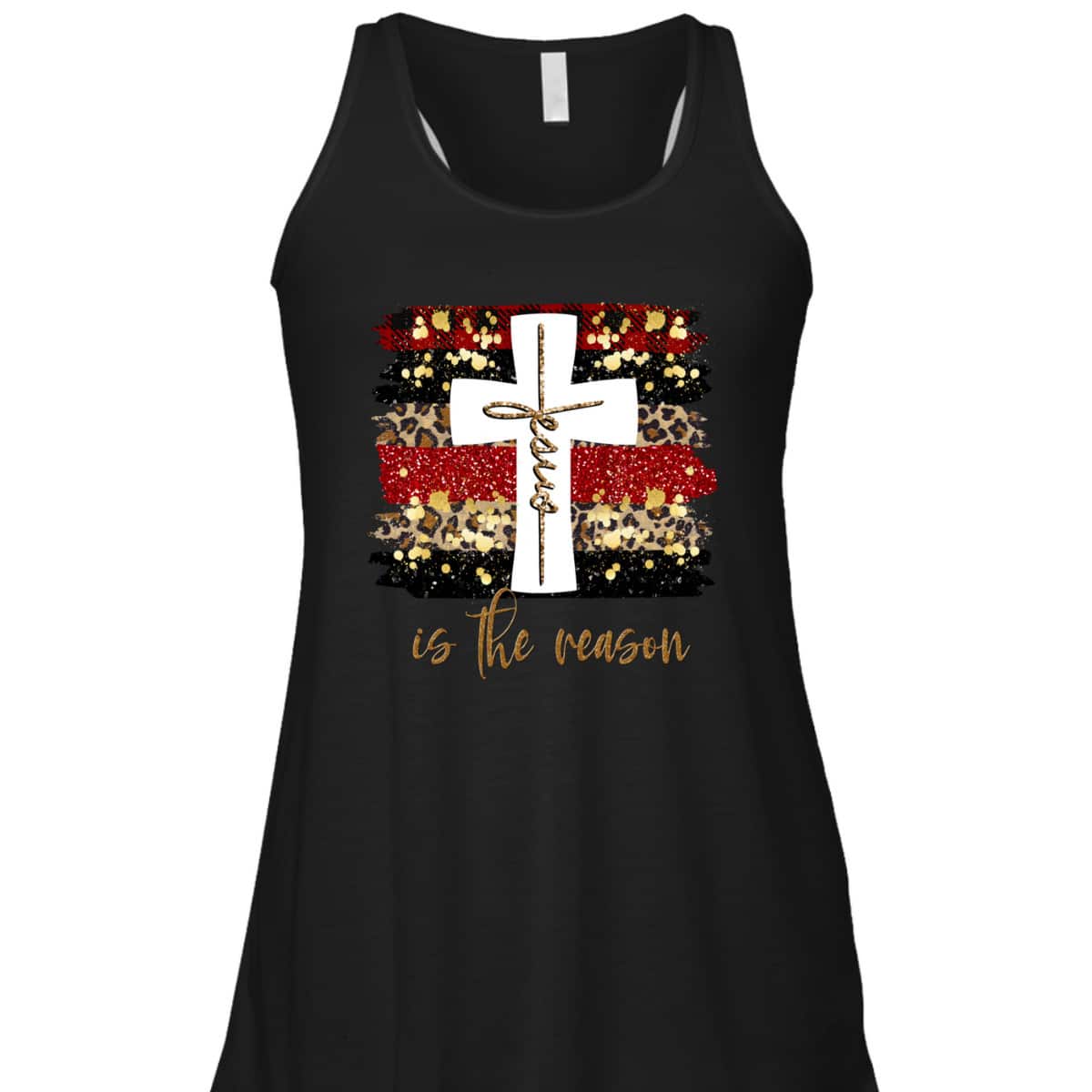 Jesus Is The Rason Christian Saying With Cross Christmas T-Shirt Jesus Is The Rason Christian Saying With Cross Christmas T-Shirt