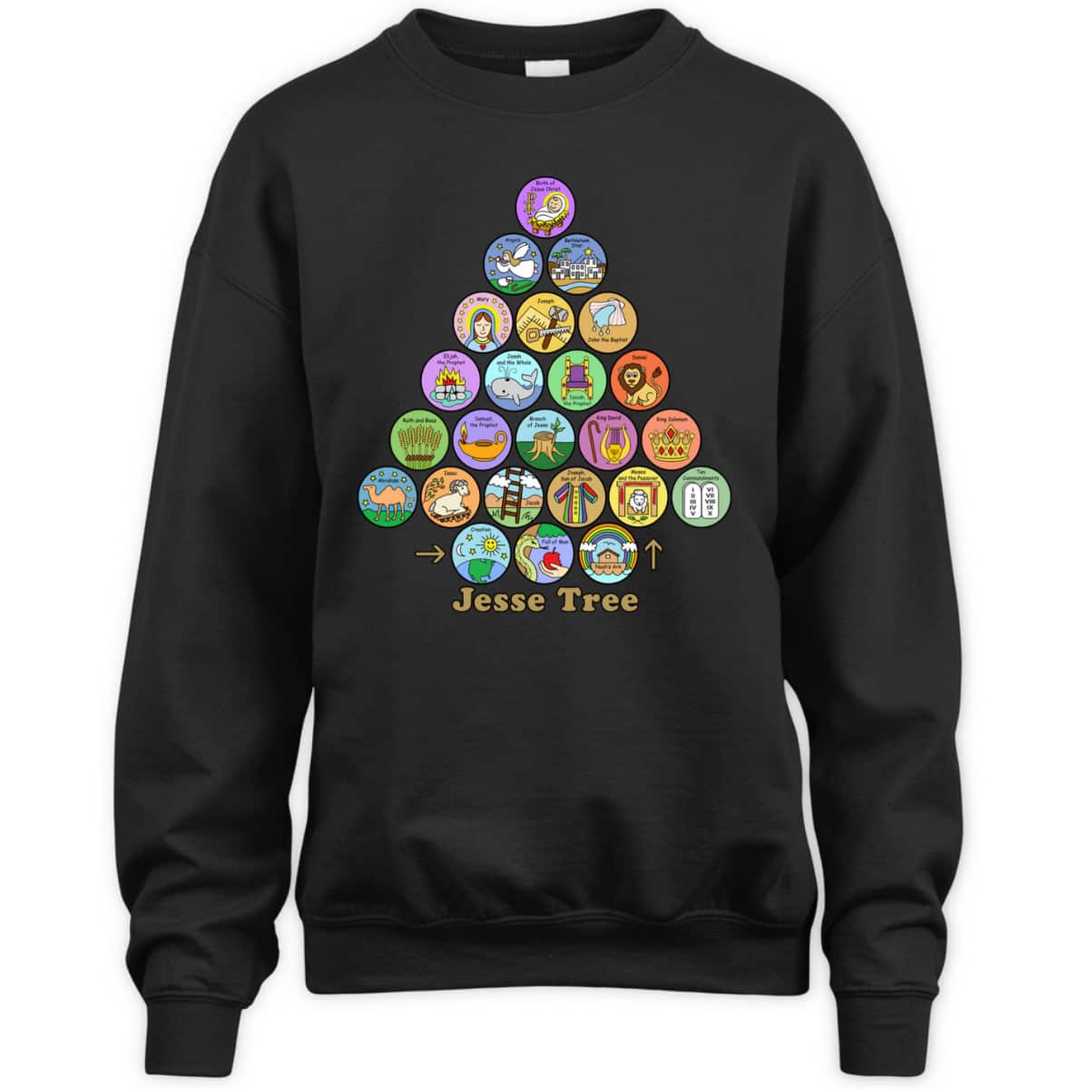 Jesse Tree Advent And Christmas Xmas Christian Religious T-Shirt Jesse Tree Advent And Christmas Xmas Christian Religious T-Shirt