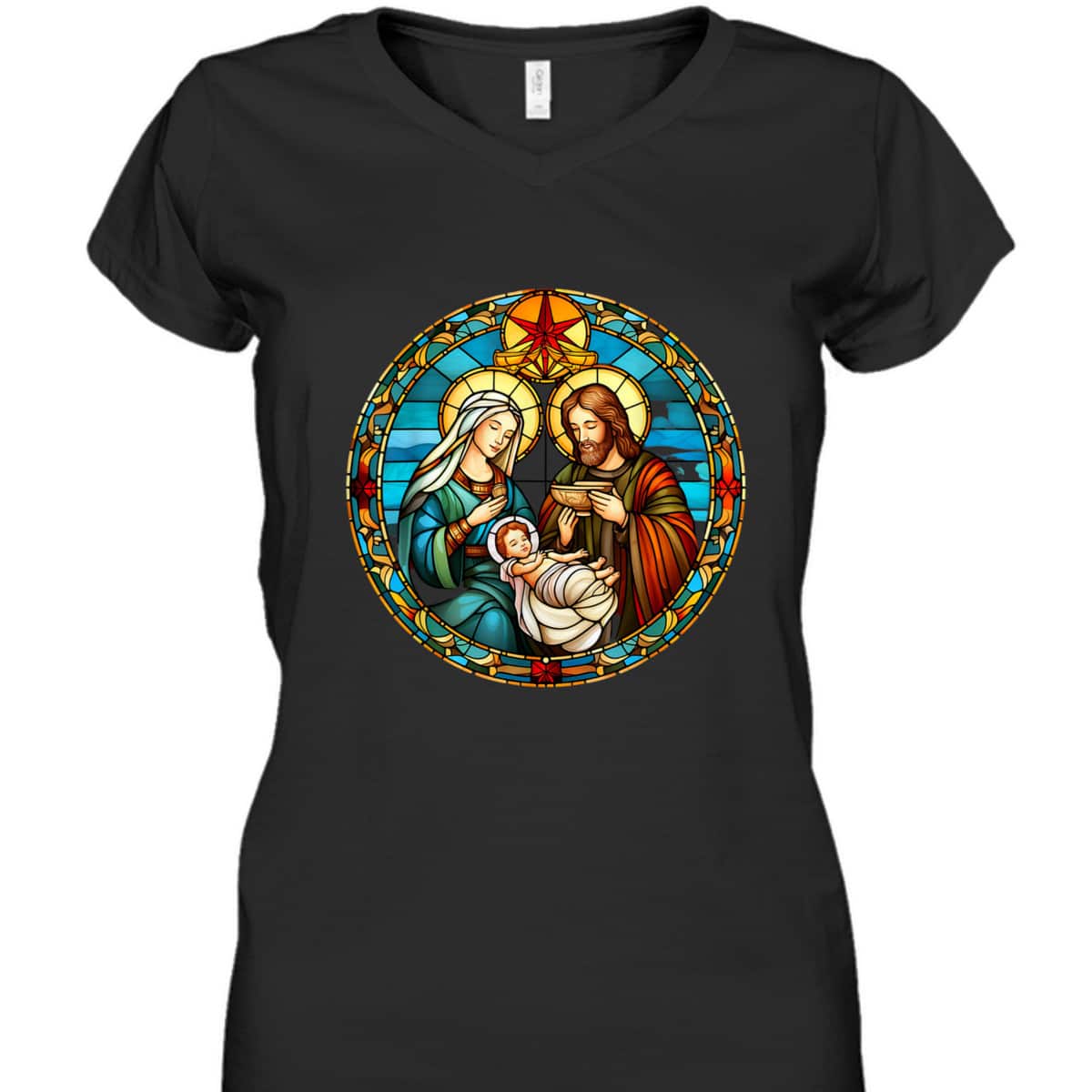 Christmas Nativity Scene Jesus Christian T-Shirt Christmas Nativity Scene Jesus Christian T-Shirt